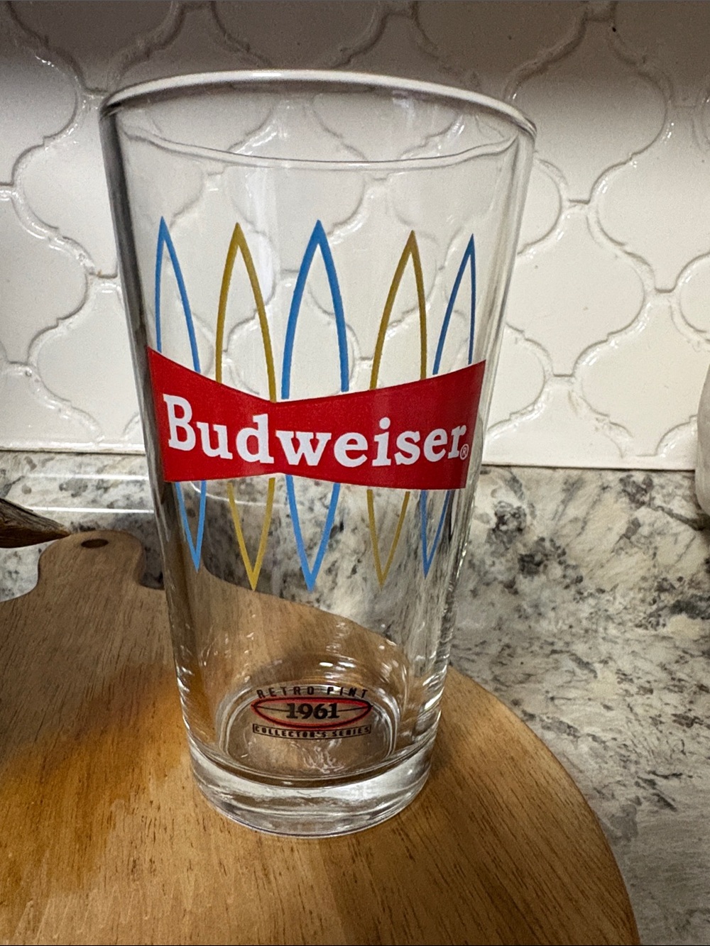 Budweiser 1961 Retro Pint Collector Series Beer Glass